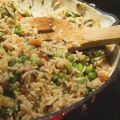 Riz frit à l'asiatique de cuisine futée