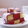 Gateau Damier à la fraise