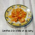 Carottes à la crème et au curry