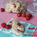 Biscuits aux fraises et chocolat blanc