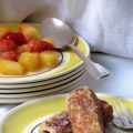 Pain perdu roulé à la confiture de framboise
