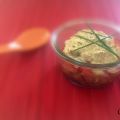 Tartare de tomates et rillettes de thon