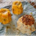 Mousseline de poulet, flan de carottes, sauce[...]