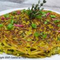 Gâteau de spaghetti aux fines herbes mozzarella[...]