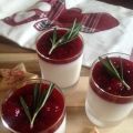 Panna Cotta au citron, yogourt et framboises