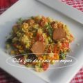 SALADE TIÈDE DE COUSCOUS AUX SAUCISSES[...]