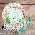 Salade de concombre au yaourt basilic et[...]