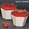 Panna cotta aux 2 fraises.