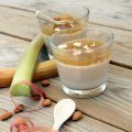 Pannacotta végétale amandes rhubarbe