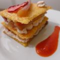 Comme un mille-feuille fraise rhubarbe