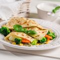 Crêpes salées aux légumes