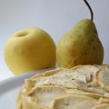 Fondant à la pâte d'amande, pomme et poire