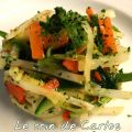 Julienne de légumes en persillade