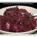 Wok de choux rouge et pomme