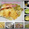 Gratin de poireaux, pommes de terre et bacon