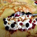Crêpes au fromage blanc et aux mûres -[...]