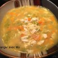 Soupe alphabet au poulet