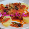 Asas de frango com batatas e gema de ovo