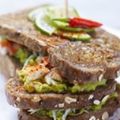 Sandwich basque avocat crabe