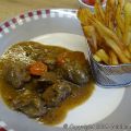 Joue de porc façon carbonnade et frites 