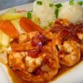 Crevettes au miel et à l’ail