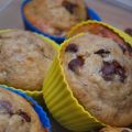 Muffins aux bananes et aux dattes