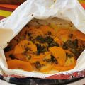 Courge butternut en papillote