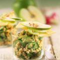 Verrines de concombres et de pommes