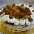 Gâteau de crêpes mousse café mascarpone