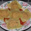 Raviolis au poulet sur une compoté de poivron à[...]