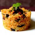 Riz sauté-shiitakés-coriandre-oignon confit,[...]