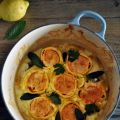 Rotolo de saumon et noix de Saint Jacques à la[...]