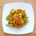 Sauté de porc et légumes au curcuma