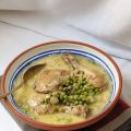 Cuisses de poulet aux petits pois
