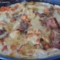 Gratin de pommes de terre au lard et Emmental