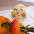 Brochette d'abricots rôtis au romarin et miel