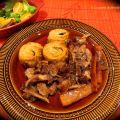 Pilons de dinde au vin rouge et spirales de[...]