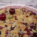 crumble aux cerises et au miel