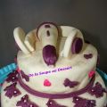 Le gâteau Violetta pour ma titi, déjà 7 ans...