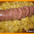 Saucisson cuit et ses pommes de terre...