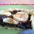 Tarte chèvre, fenouil et oignons rouges…