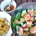 Salade épinard et saumon