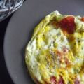 Omelette aux poivrons grillés