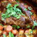 Boeuf braisé au jus de carottes
