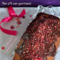 Cake au pralin et poudre de pralines roses...