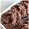 ~Biscuits triple chocolat aux biscuits Oréo~