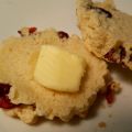 Scones aux canneberges et à la rose