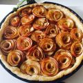 Tarte aux pommes bouquet de rose