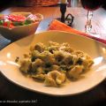 Tortellinis à la crème de pesto