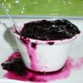 Confiture de bleuets et de rhubarbe